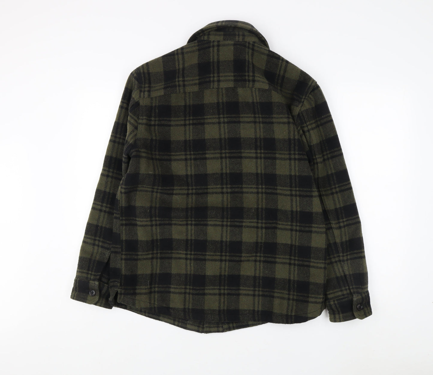 Marks and Spencer Men's Green Plaid Jacket S