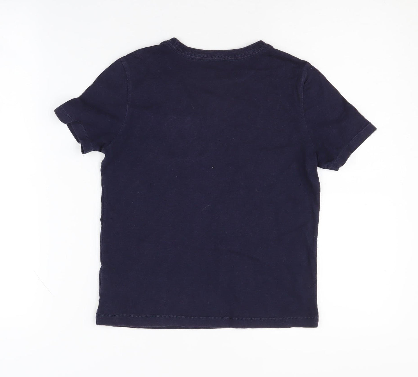 GAP Kids Boys Blue Cotton T-Shirt 6-7 Years Short Sleeve Casual