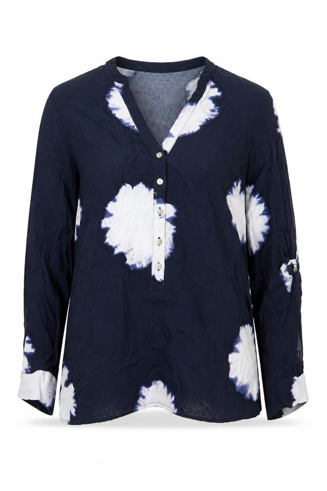 Womens UK Size 10 Mint Velvet Blue Viscose Blouse
