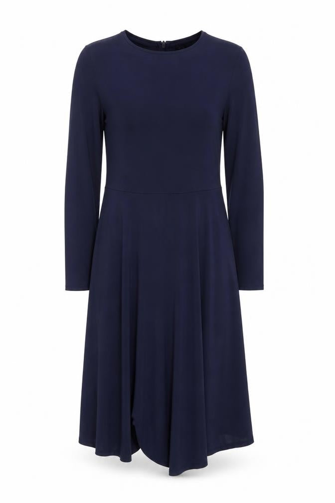 John Lewis Navy Blue Shift Dress - Size 10 - Elegant