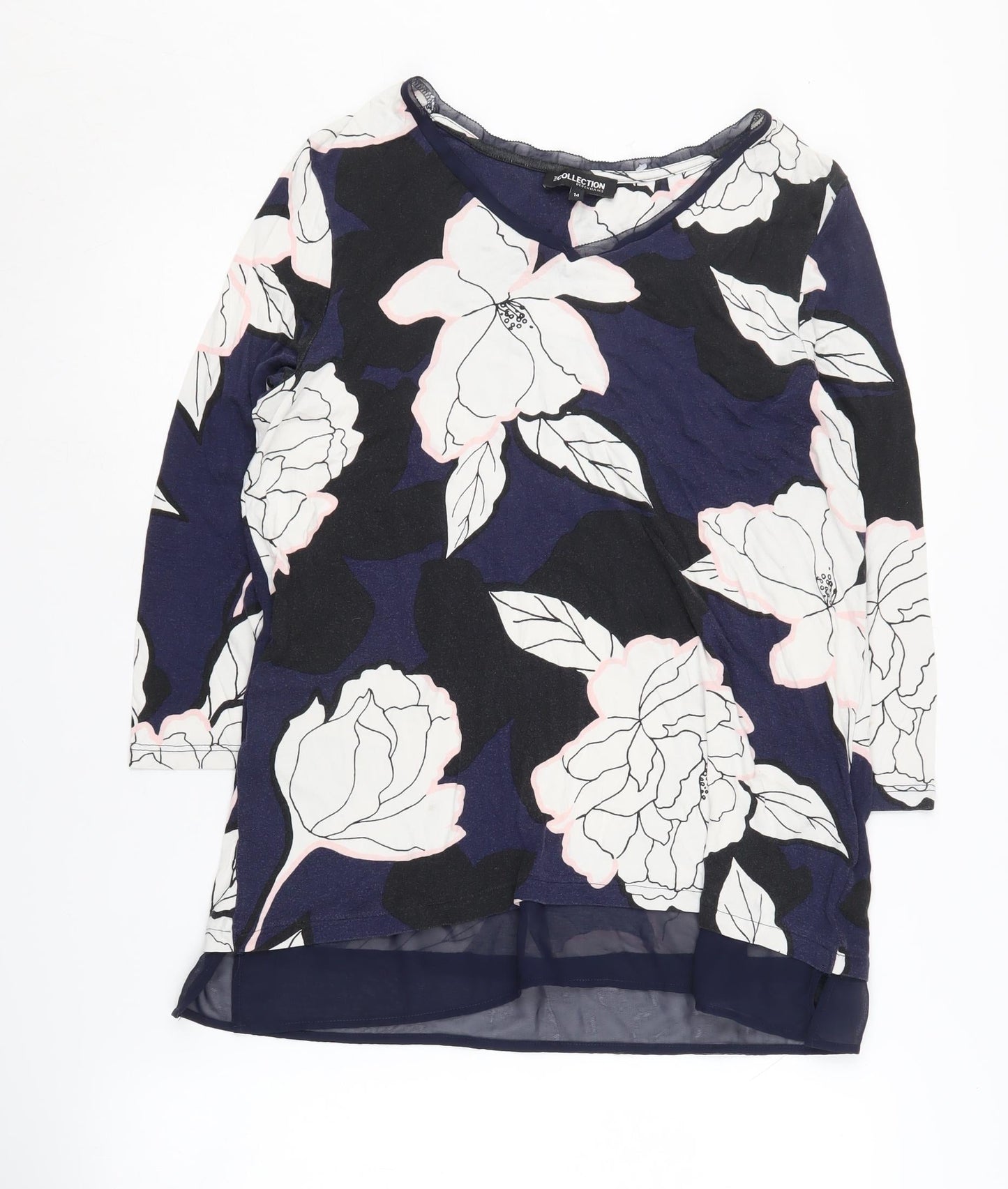Debenhams Women's Multicoloured Floral Tunic Blouse Size 14