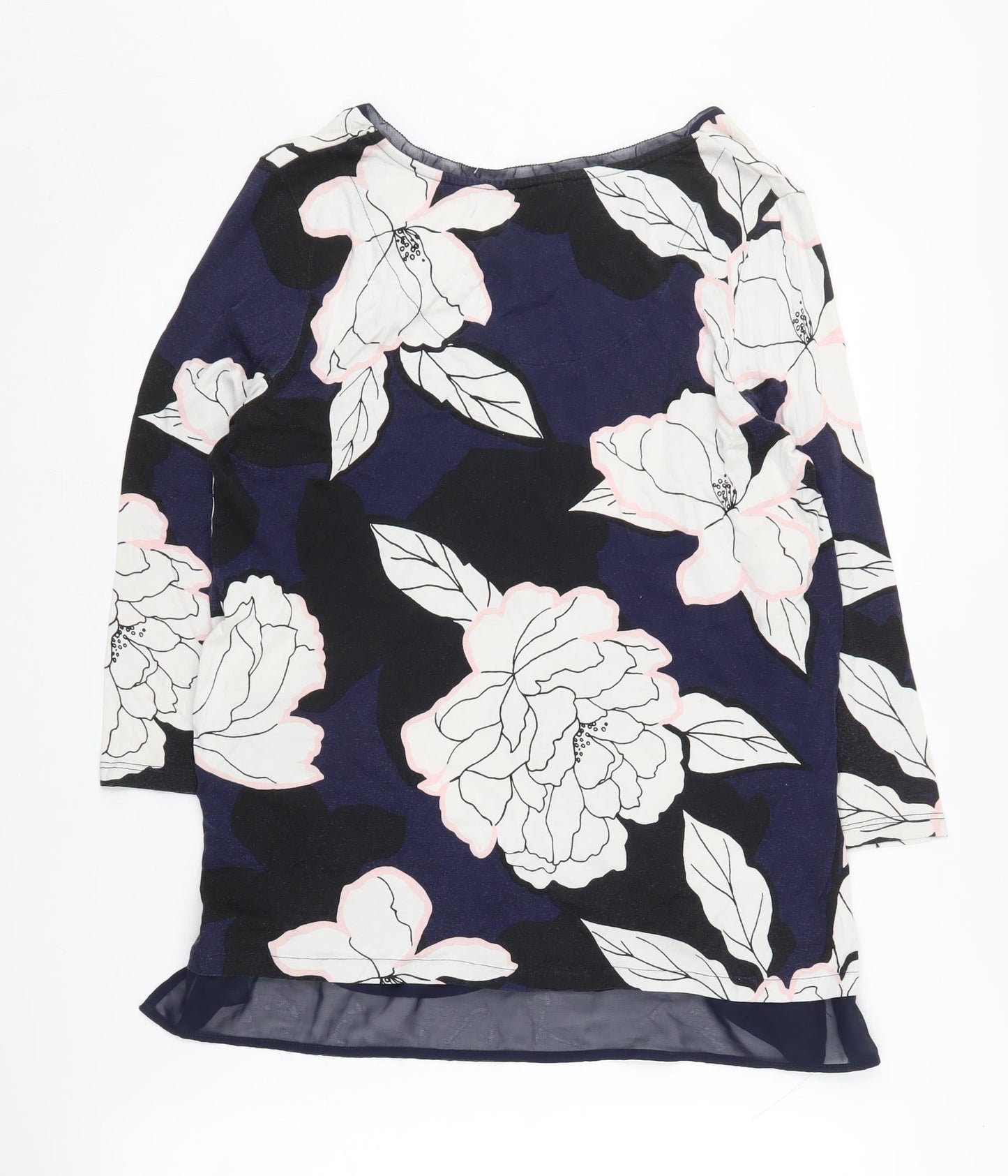 Debenhams Women's Multicoloured Floral Tunic Blouse Size 14