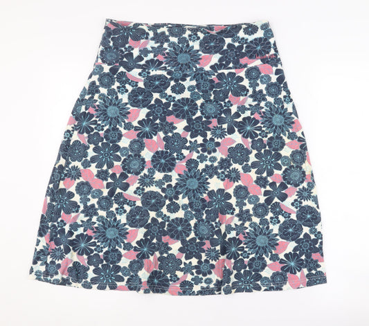 Weird Fish Women's Floral A-Line Skirt Size 10