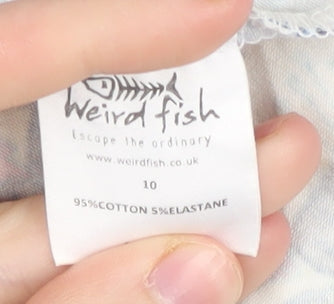 Weird Fish Women's Floral A-Line Skirt Size 10