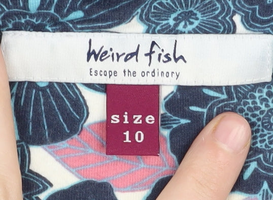 Weird Fish Women's Floral A-Line Skirt Size 10