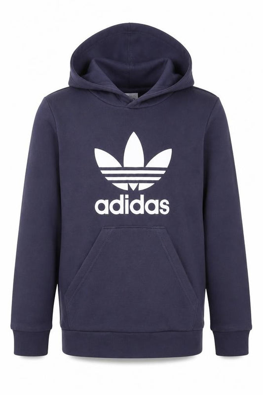 Adidas Boys Blue Pullover Hoodie 7-8 Years