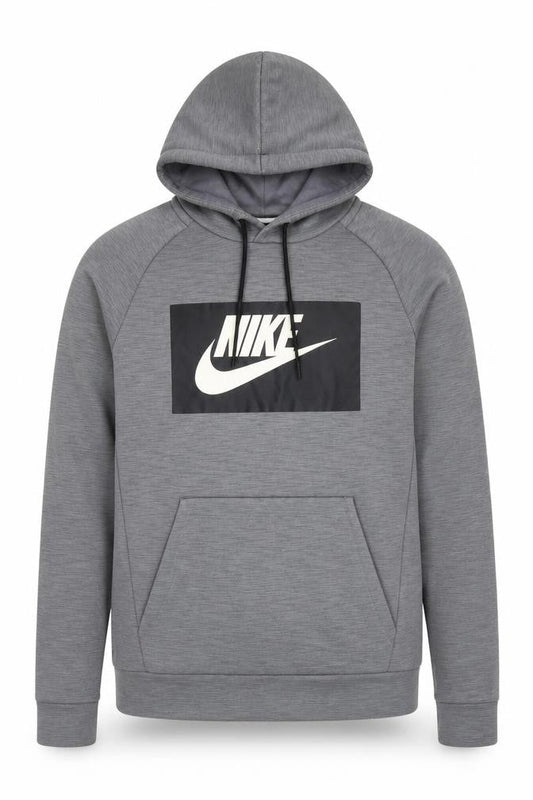 Unisex Adults UK XS Regular Nike Grey Pullover Hoodie