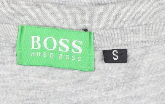 Hugo Boss Men's Grey Logo T-Shirt, Size S