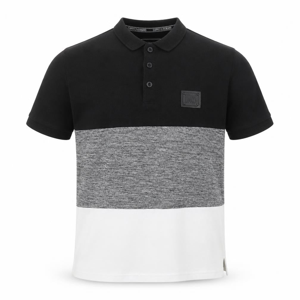 Supply & Demand Men's XS Black Colourblock Polo