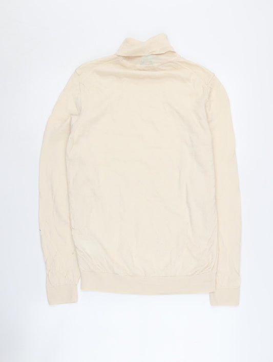 Hugo Boss Women’s Ivory Roll Neck Wool Jumper L