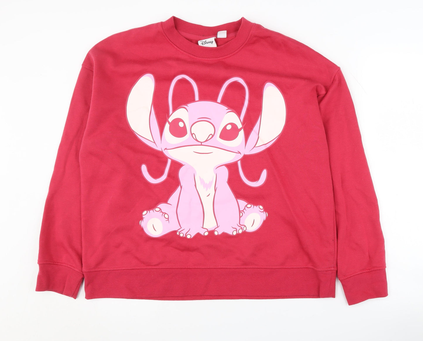 Disney Women's Red M Sweatshirt Lilo & Stitch Graphic