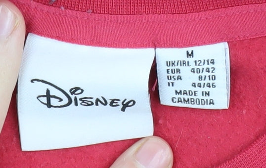 Disney Women's Red M Sweatshirt Lilo & Stitch Graphic