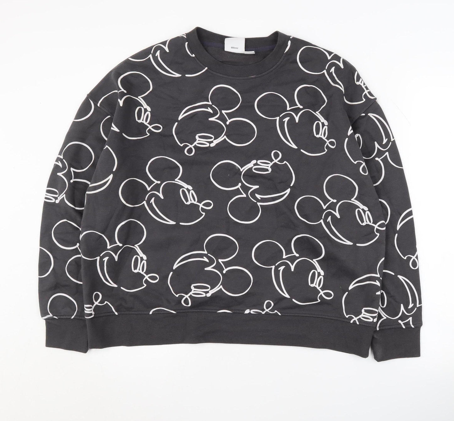 Disney Women’s Black Mickey Mouse Pullover Sweatshirt M