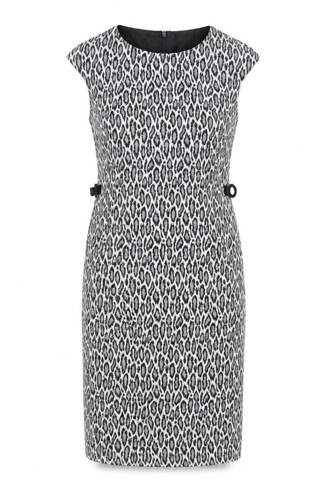 Precis Women's Black Animal Print Sleeveless Dress