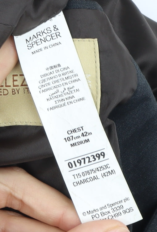Marks and Spencer Men's Grey Blazer Size 42R