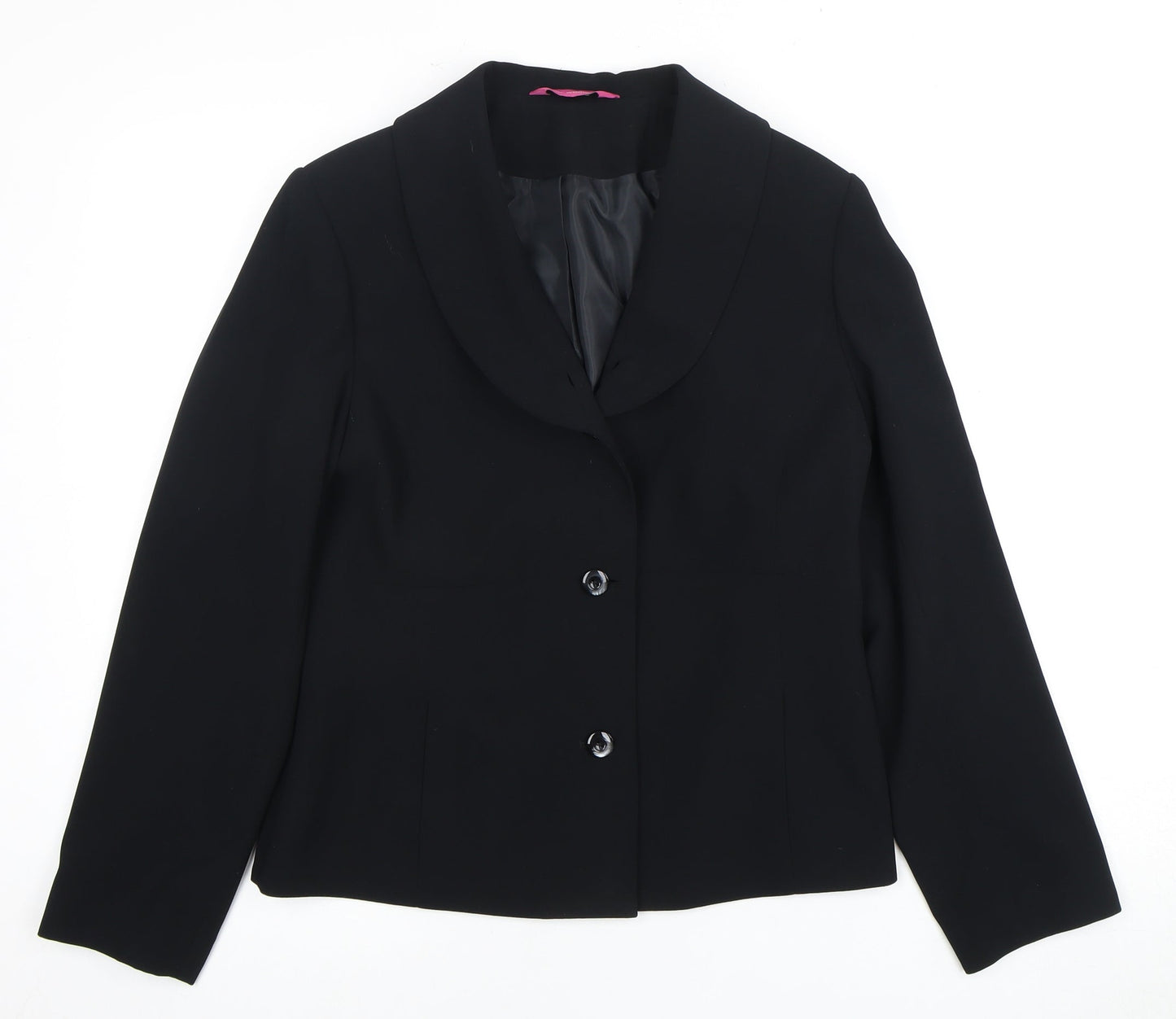 For Women Women's Black Polyester Blazer Size 12