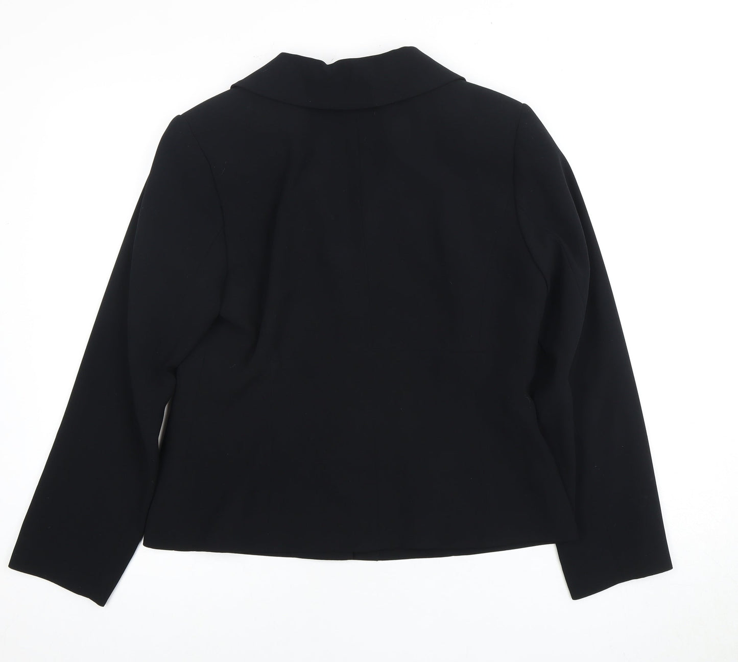 For Women Women's Black Polyester Blazer Size 12