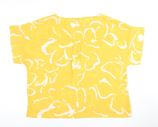 Vero Moda Women's Yellow Floral Blouse, Size M