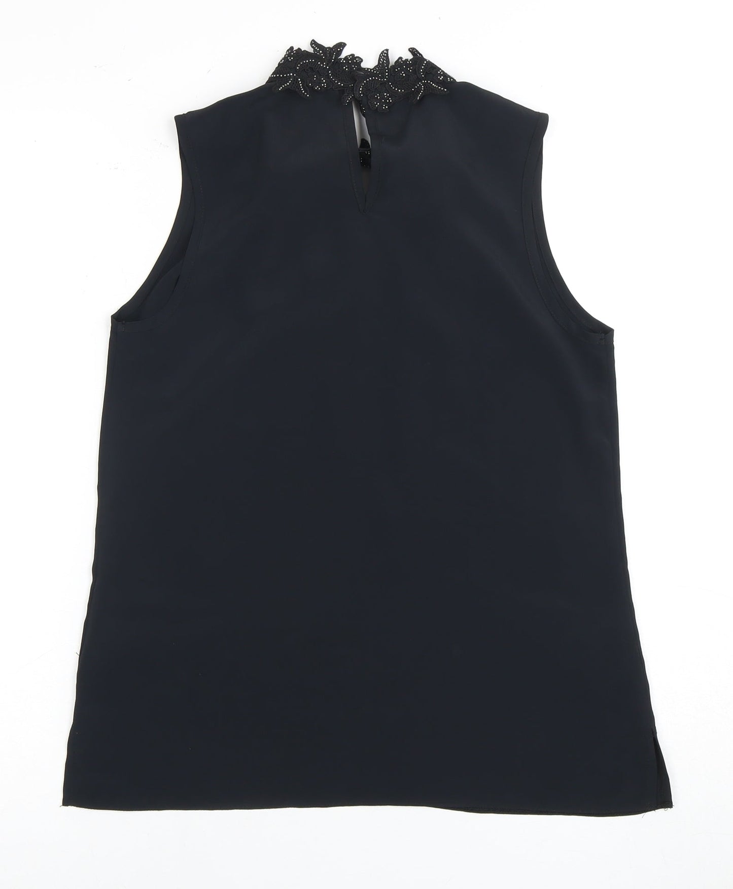 Dorothy Perkins Women's Black Beaded Sleeveless Blouse