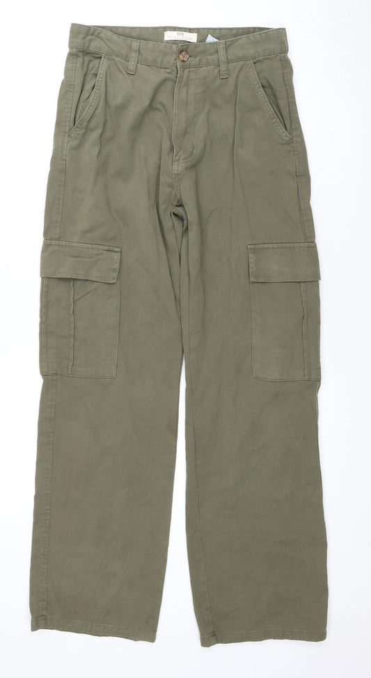 STR Women's Green Straight-Leg Jeans, Size 12, Excellent Condition