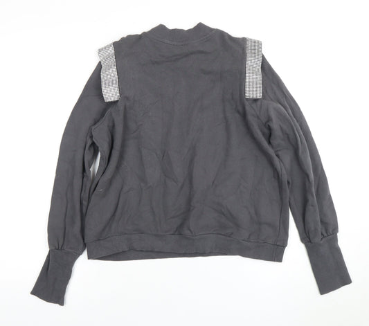 River Island Women's Black Pullover Sweatshirt M