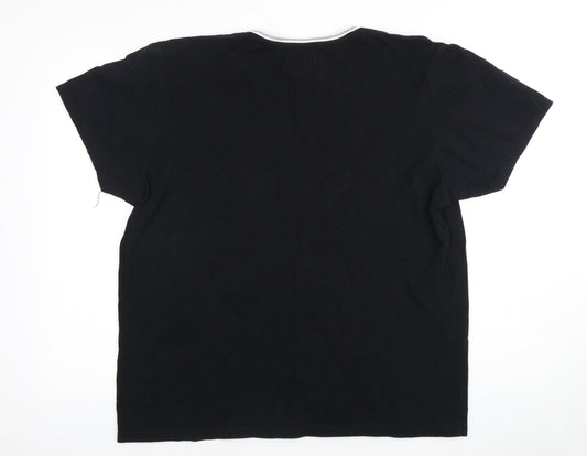 Shanaman Tees Men's Black 2XL T-Shirt Logo Accent