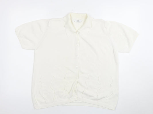 Marks and Spencer Women's Ivory Cardigan, Size 16
