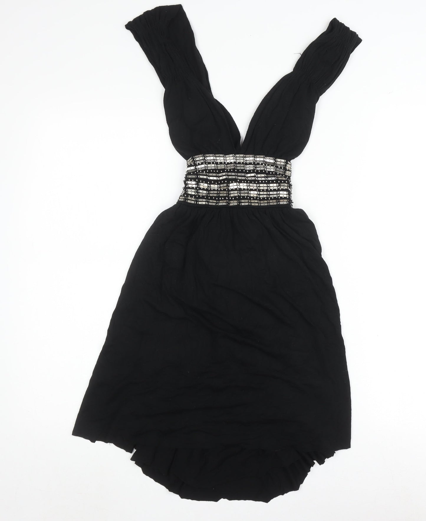 Warehouse Black Sleeveless Dress Women Size 10