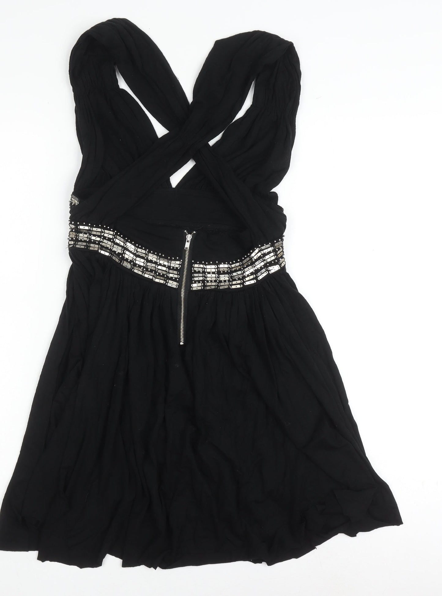 Warehouse Black Sleeveless Dress Women Size 10