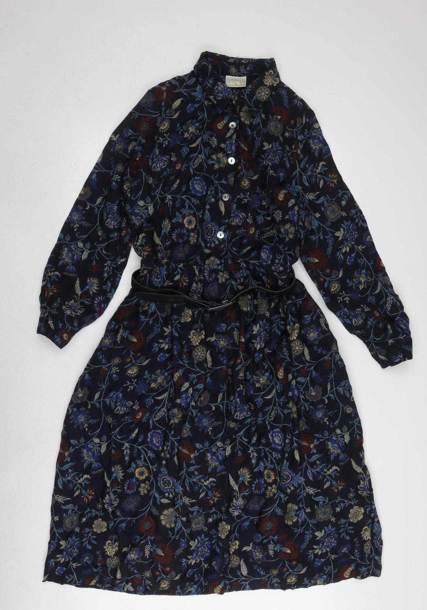Cotswold Collections Women's Floral Wool Dress, Size 14