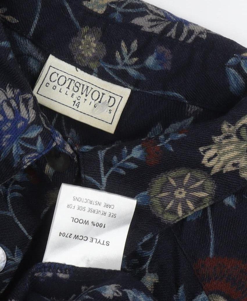 Cotswold Collections Women's Floral Wool Dress, Size 14