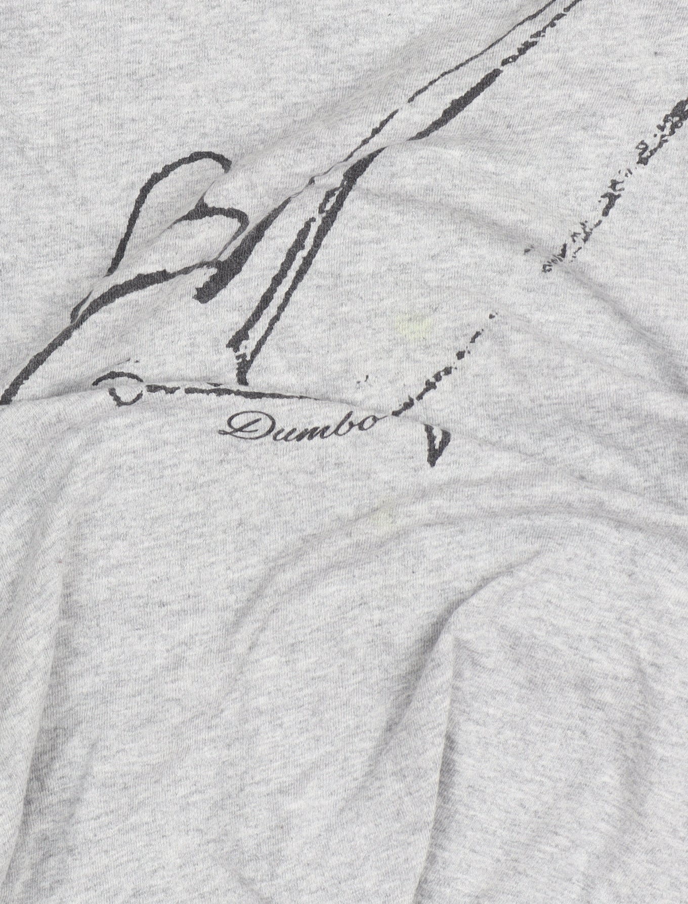 Disney Women's Grey Dumbo T-Shirt M Casual
