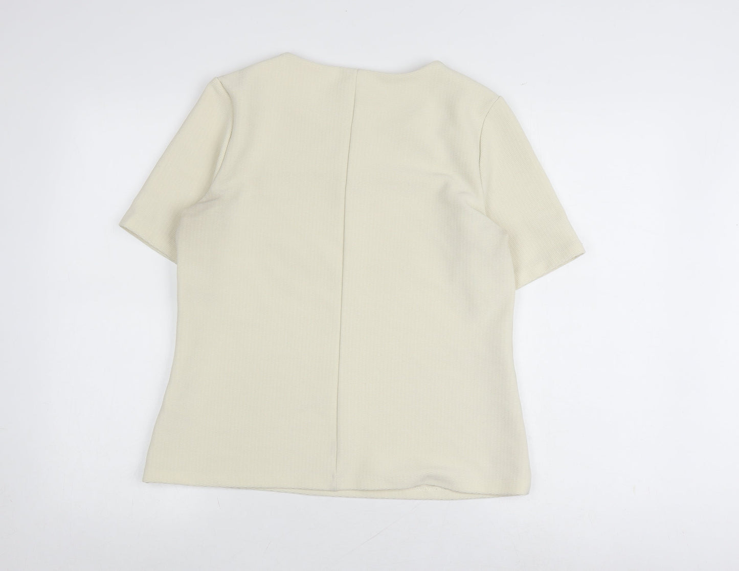 Warehouse Women's Beige T-Shirt, Size 12, New