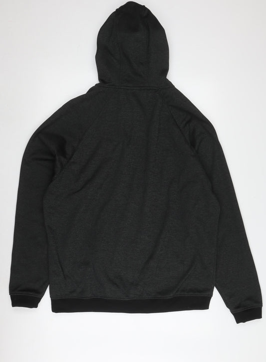 Lonsdale Men's Black XL Fleece Full Zip Hoodie