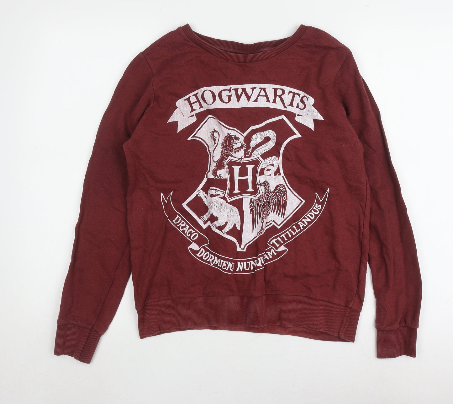 Harry Potter Women's Red Sweatshirt Size 10 Logo Graphic
