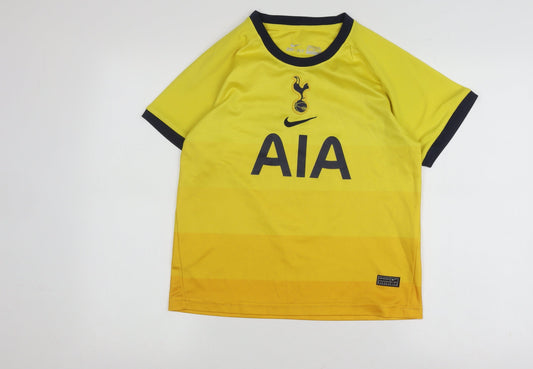 Nike Boys Yellow Football Jersey XS Short Sleeve Kane