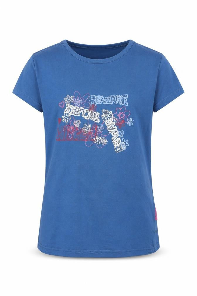 Trespass Girls Blue Graphic T-Shirt - Size 9-10 Years
