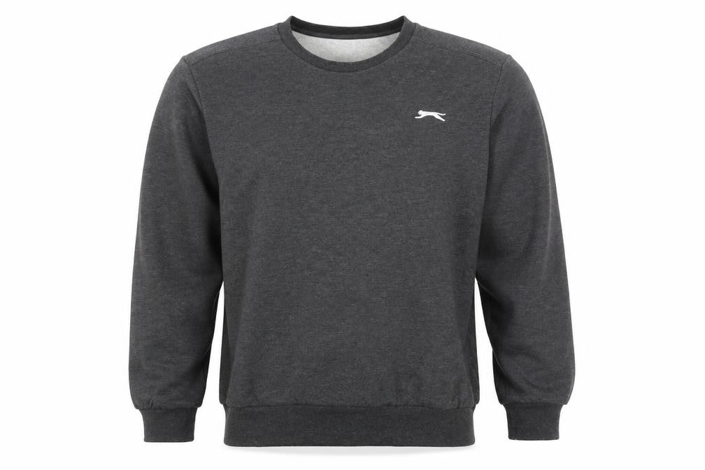 Mens UK XL Regular Slazenger Grey Pullover Sweatshirt