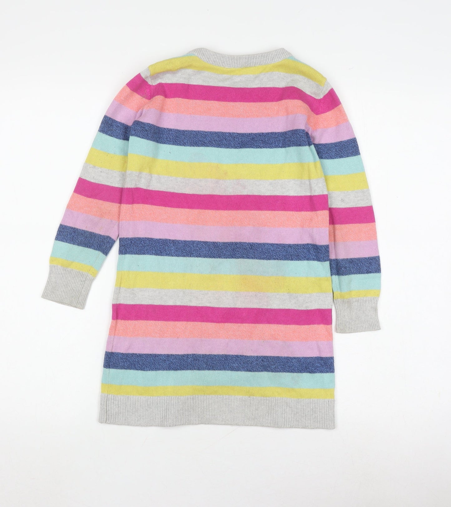 Gap Girls Multicoloured Striped Knit Dress 6-7 Years