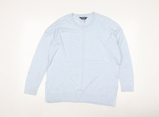 Joules Women's Blue Wool Pullover Jumper Size 12