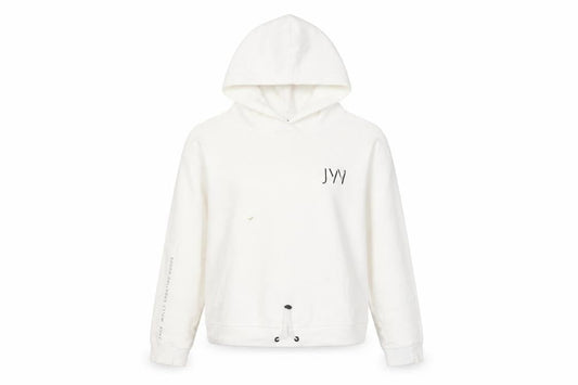 Womens UK 12 Regular Jack Wills Ivory Pullover Hoodie
