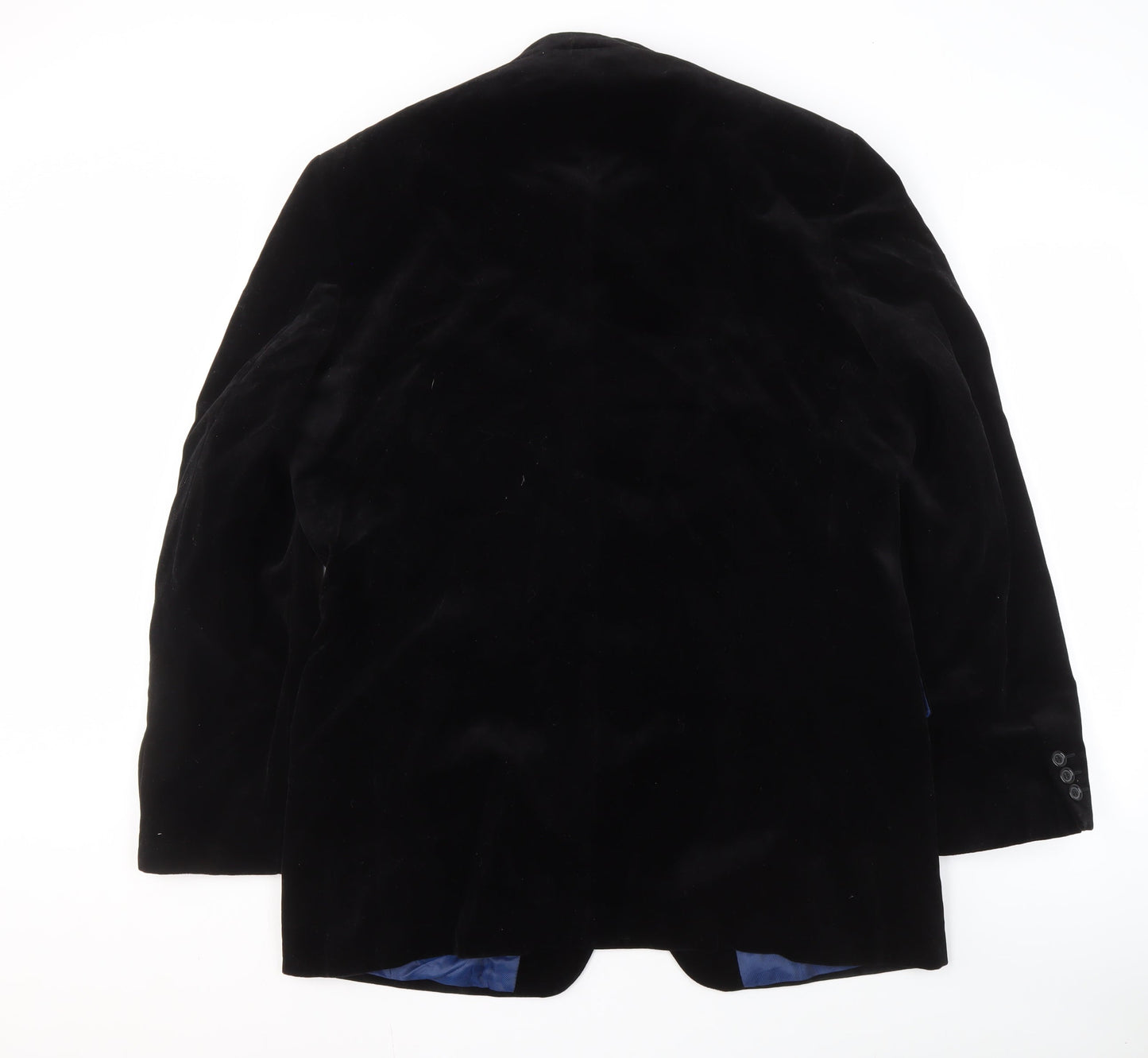 River Island Men's Black Blazer 42 Regular Cotton