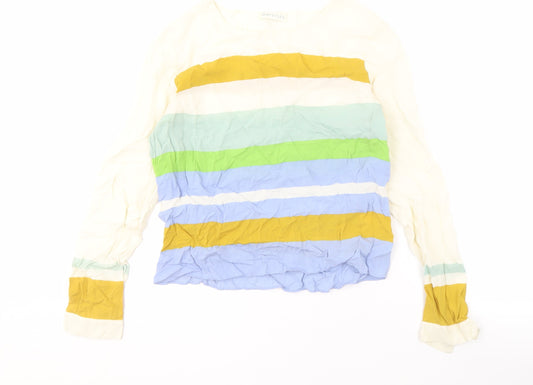 Whistles Women's Multicoloured Silk Blouse, UK 12