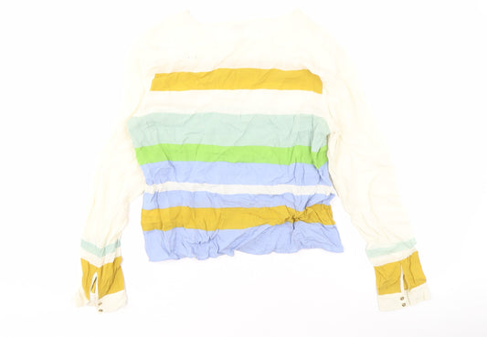 Whistles Women's Multicoloured Silk Blouse, UK 12