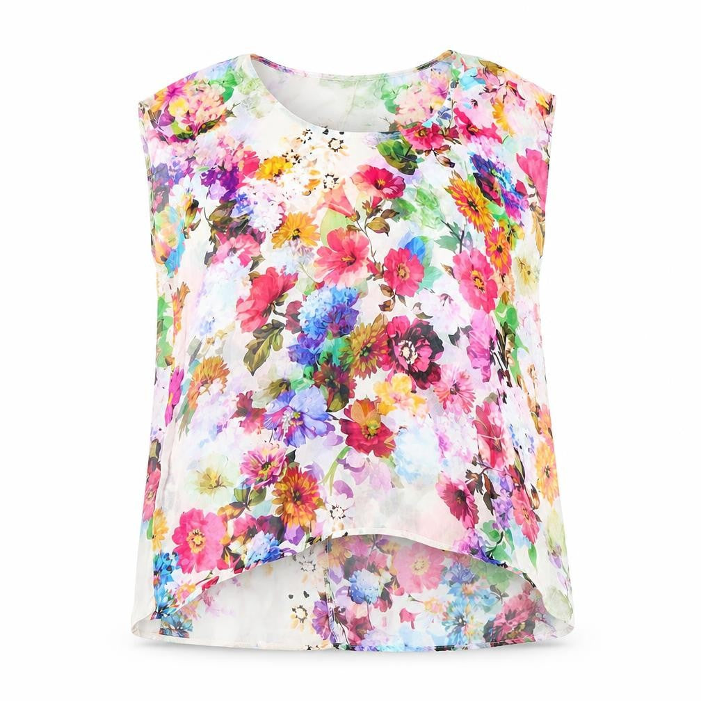 Topshop Petite Floral Blouse for Women, UK 8