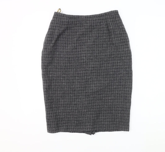 Ramsay Women's Grey Check Pencil Skirt Size 12