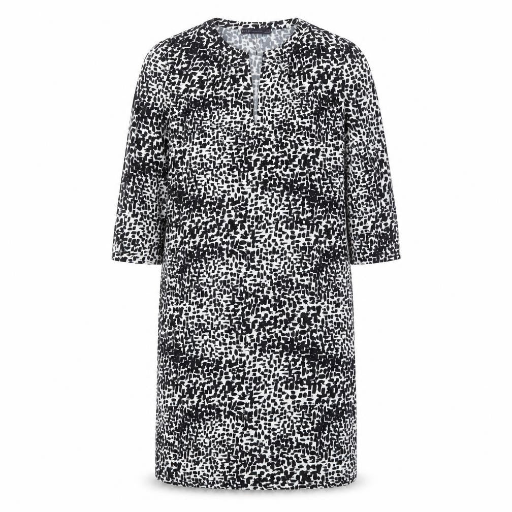 Marks and Spencer Women's Black Geometric Shift Dress