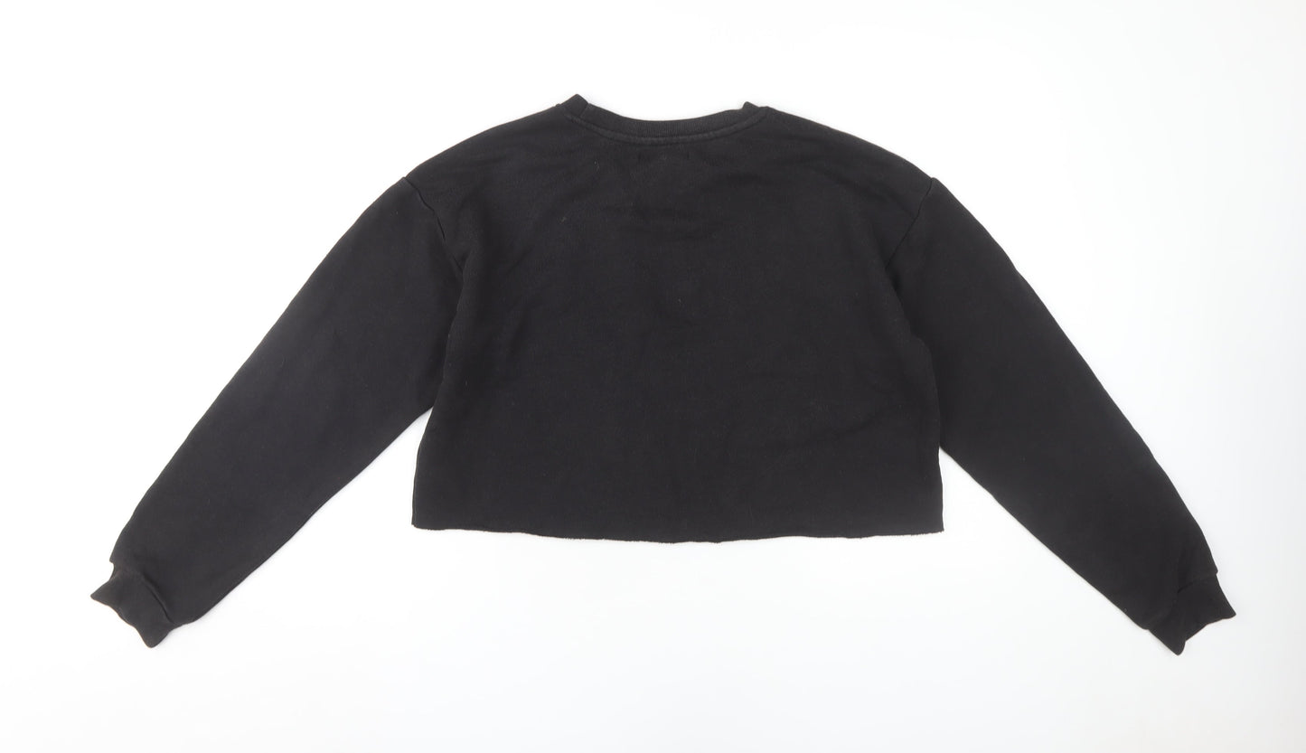 Forever 21 Women's Black Pullover Sweatshirt M