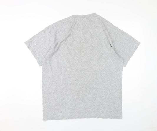 Lethal Tongue Men's Grey Graphic Print T-Shirt L