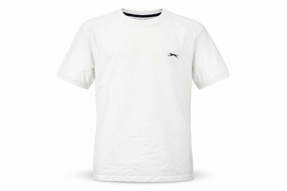 Mens UK Size S Slazenger White  Cotton T-Shirt